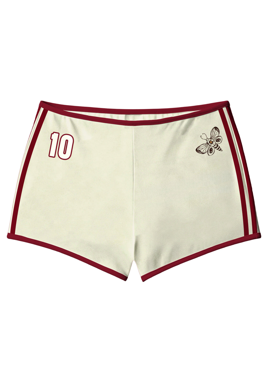 Fairy‑Core Mushroom Doodle Booty Shorts