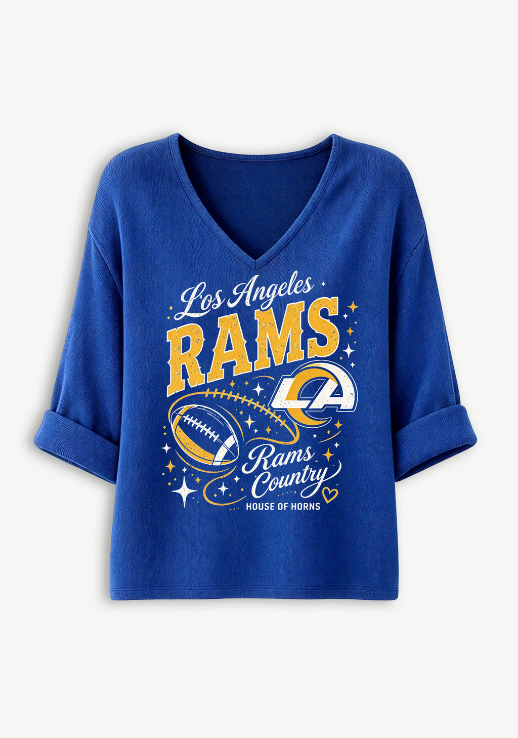 Women Los Angeles Rams Rams Country Graphic Long Sleeve Game Day Shirt