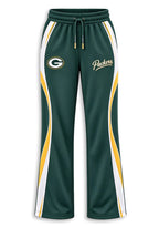 Women's Green Bay Packers Crewneck Sweatshirt & Flared Pants 2 Piece Set