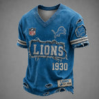 DET x NFL LUXURY V-Neck T-Shirt 3005 DatND DVT