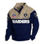 Men's Las Vegas Raiders Button Mock Neck Sweatshirt