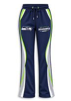 Women's Seattle Seahawks Crewneck Sweatshirt & Flared Pants 2 Piece Set