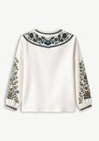 Jacksonville Jaguars Floral Ethnic Printed V-Neck Long Sleeve Shirt