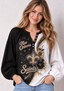 Women’s New Orleans Saints Floral Game Day Fan Long Sleeve Shirt