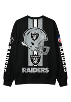 Las Vegas Raiders 1960 Football Helmet Graphic Crewneck Sweatshirt