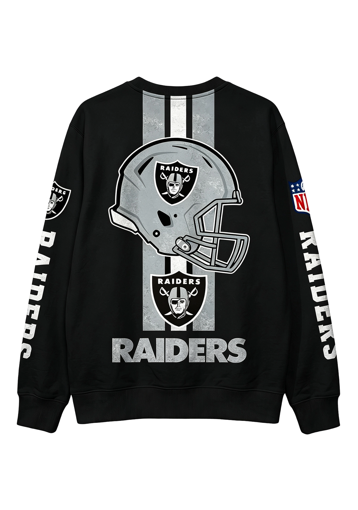 Las Vegas Raiders 1960 Football Helmet Graphic Crewneck Sweatshirt