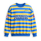 Men's Los Angeles Chargers Striped NFL Crew Neck Sweatshirt