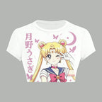 Animescollection Sailor Moon Women T-Shirt  & Elasticated Trousers Two-Piece Set