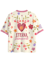 Medellin Floral Hummingbird Graphic Mesh Jersey Shirts