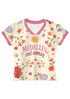 Medellin Floral Hummingbird Graphic Baby Tee