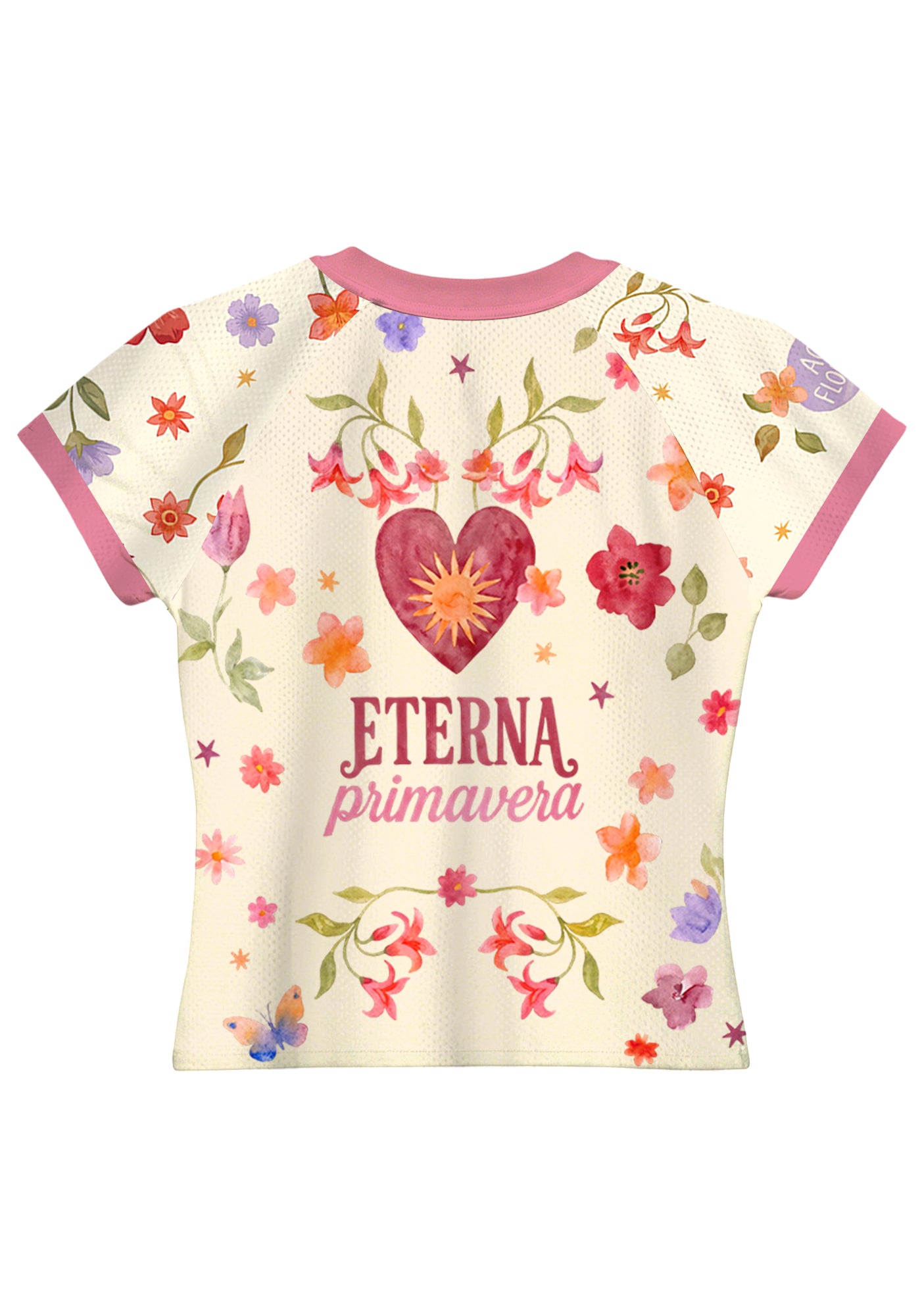 Medellin Floral Hummingbird Graphic Baby Tee Secondary image
