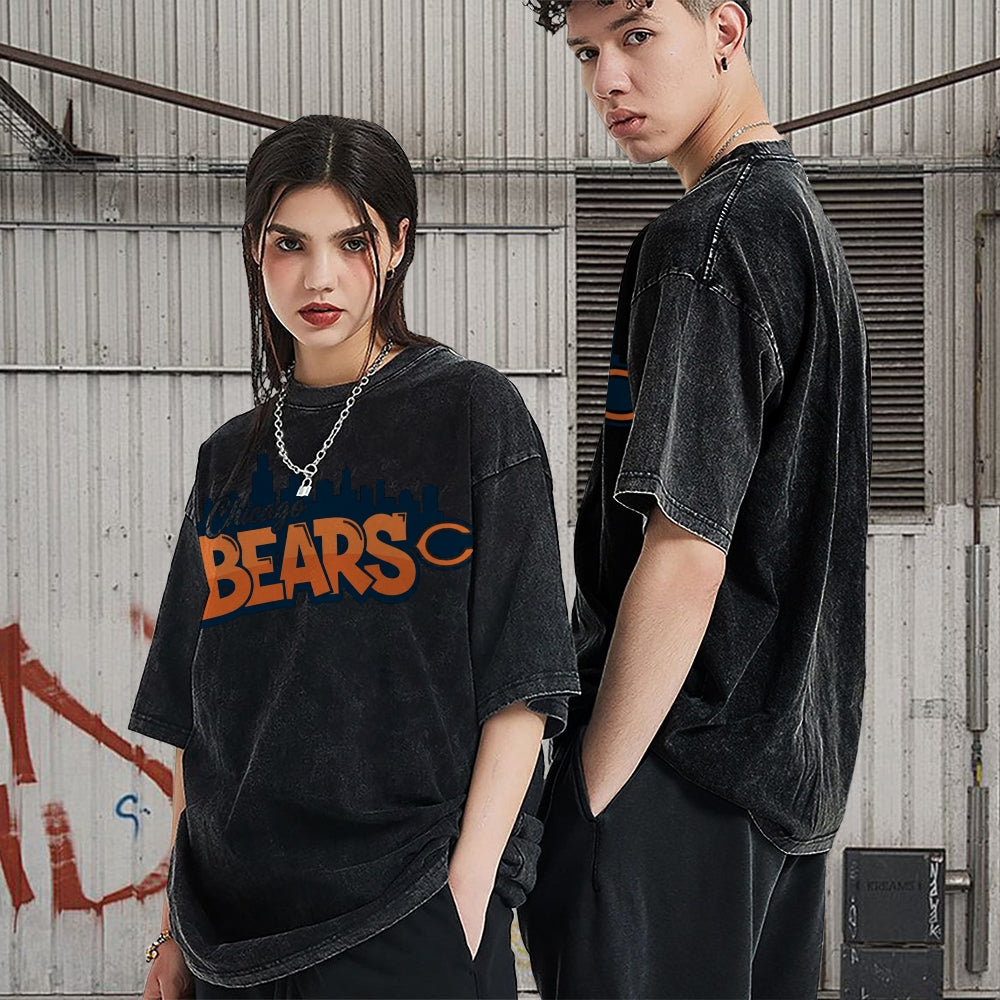 Chicago Bears Unisex Vintage Washed T-shirt