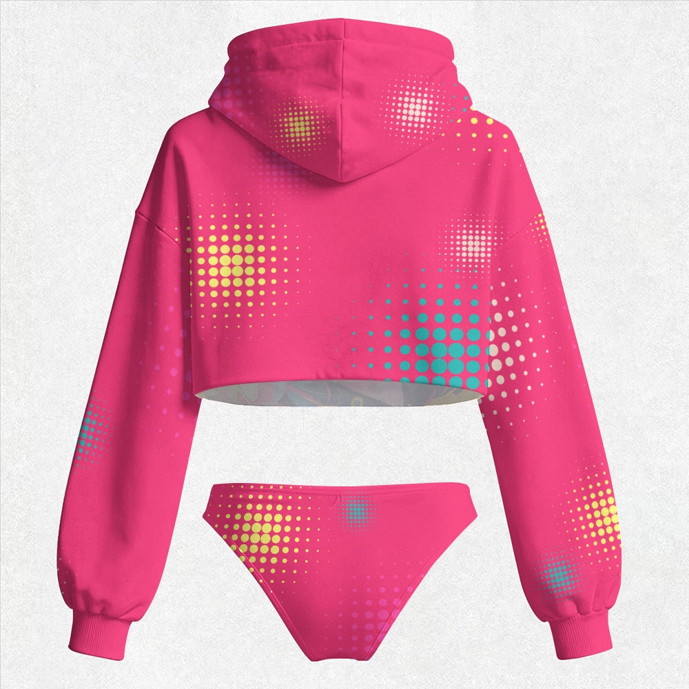 Pokémon Women's Cropped Hoodie & Thong Sets