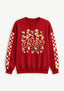 Women's San Francisco 49ers Floral Bow Crewneck Sweatshirt