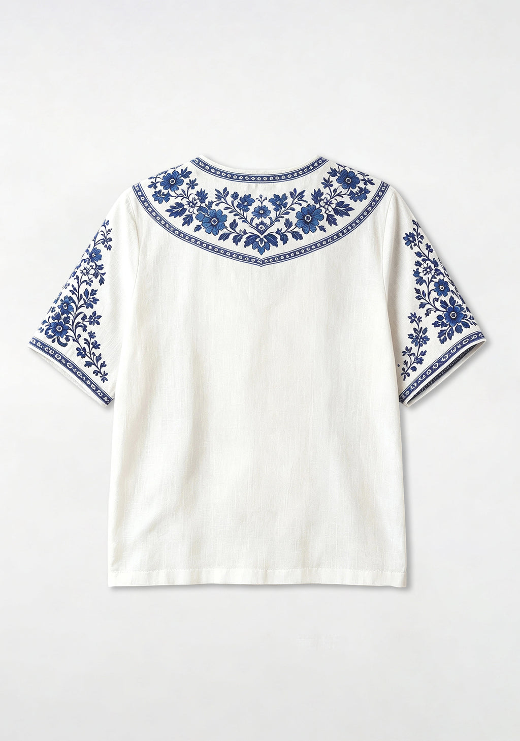 Boho Floral Featuring Leicester City V-Neck Blouse