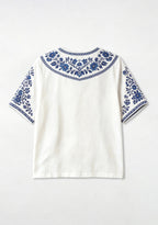 Boho Floral Featuring Leicester City V-Neck Blouse
