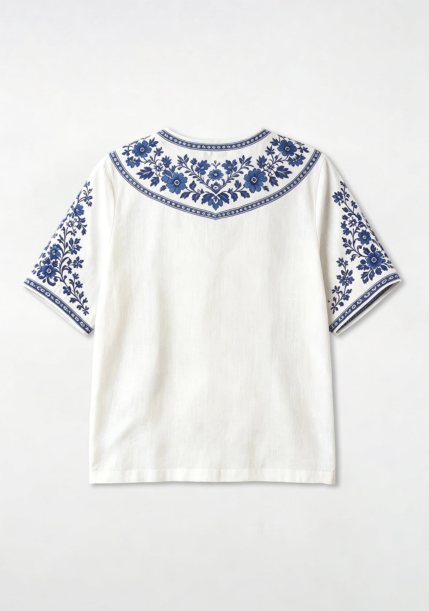 Boho Floral Featuring Leicester City V-Neck Blouse