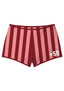 Burgundy Blush Vertical Stripe Booty Shorts