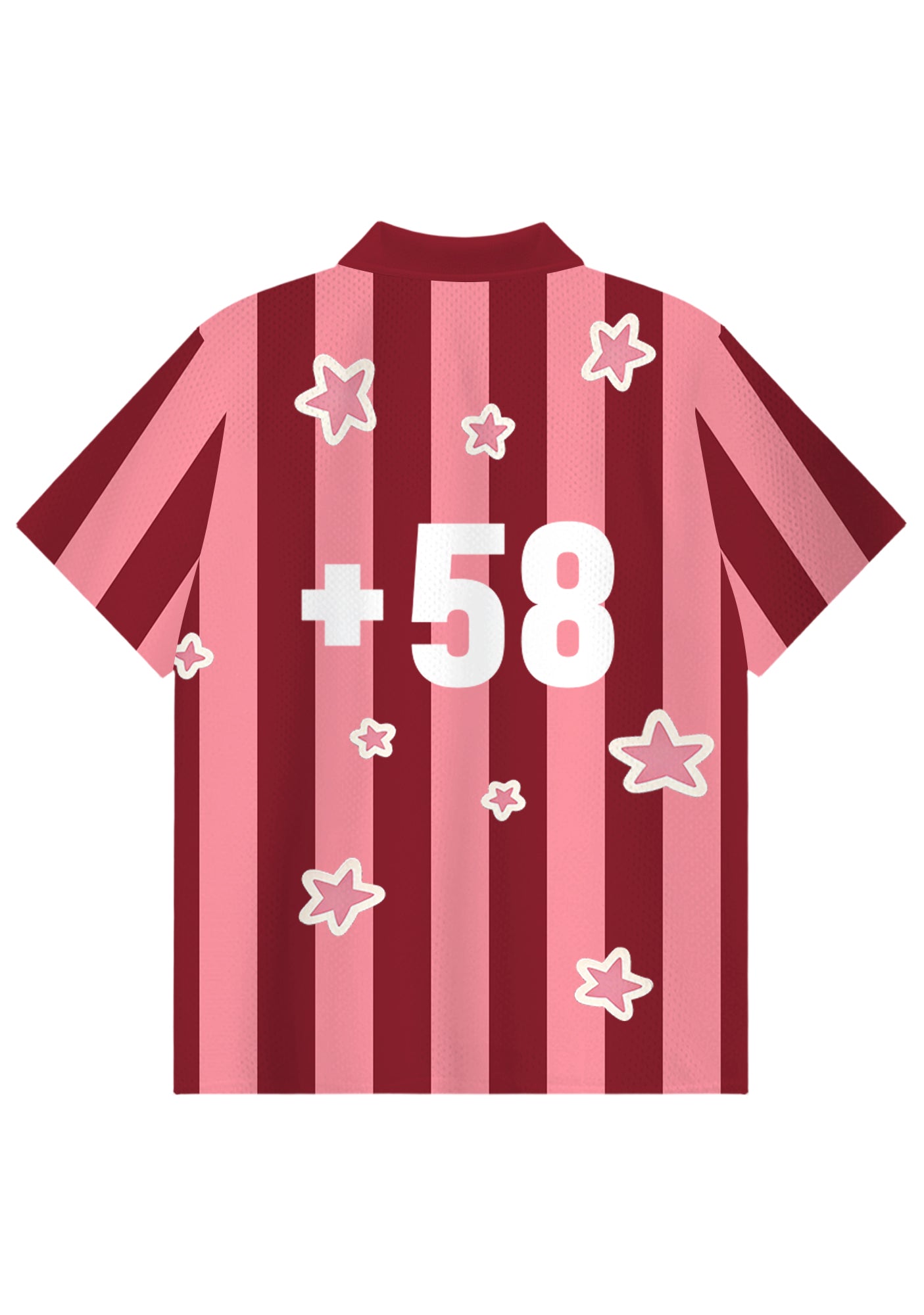 Retro Venezuela Star Striped Collared Jersey Shirt