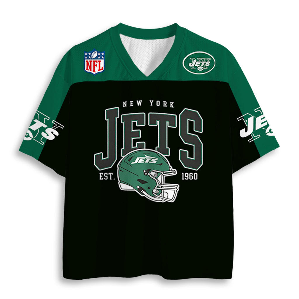 New York Jets Retro Helmet Graphic Jersey Shirts