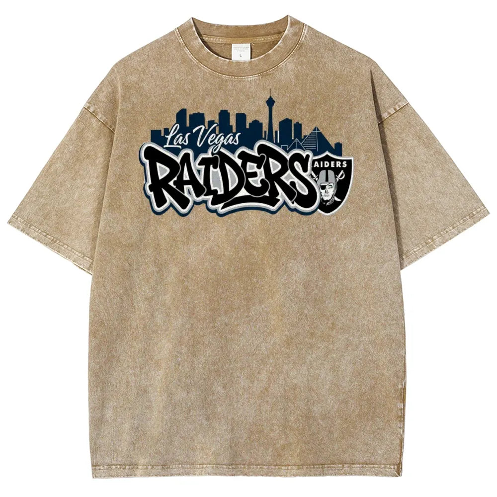 Las Vegas Raiders Unisex Vintage Washed T-shirts