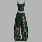 Top & Elasticated Trousers Two-Piece Set 2605007345