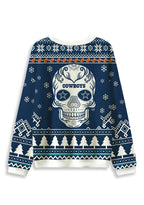 Dallas Cowboys Sugar Skull Ugly Christmas Football Fan Sweatshirt