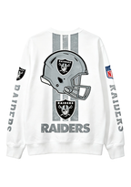 Las Vegas Raiders 1960 Football Helmet Graphic Crewneck Sweatshirt