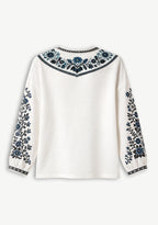Carolina Panthers Women Floral Printed V-Neck Long Sleeve Shirt
