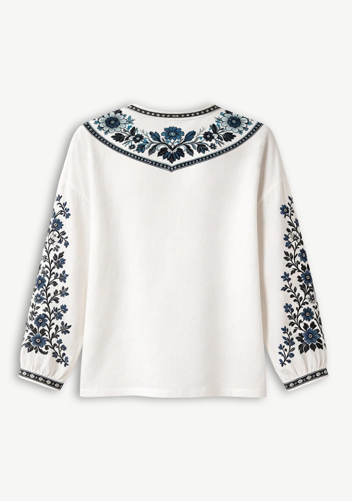 Carolina Panthers Women Floral Printed V-Neck Long Sleeve Shirt