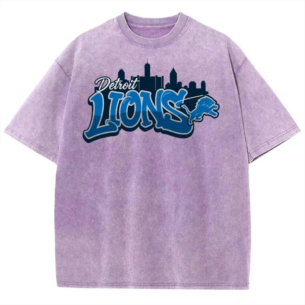 Detroit Lions Unisex Vintage Washed T-shirt