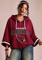 Women’s Arizona Cardinals 3/4 Dolman Sleeve Hoodie