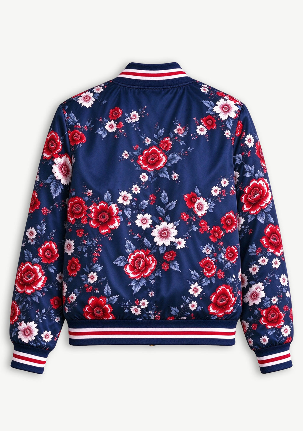 Women Houston Texans Floral Print Zip Up Jacket Custom Name For Fan