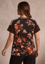 Women's Cleveland Browns Floral V-Neck T Shirt