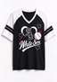Women Chicago White Sox Heart Baseball Graphic V-Neck T-Shirt