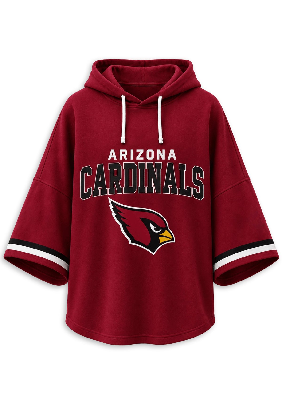 Women’s Arizona Cardinals 3/4 Dolman Sleeve Hoodie