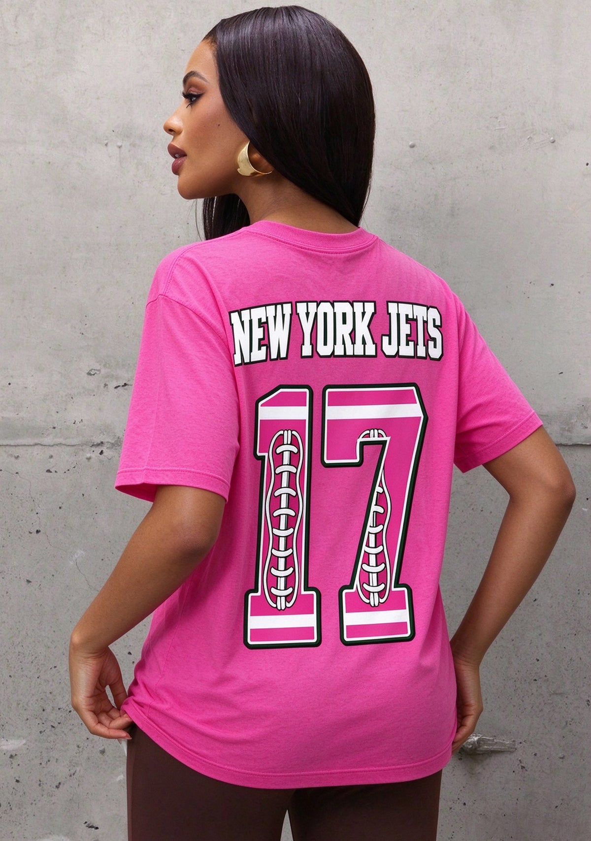 New York Jets Pink Out Tackle Breast Cancer Awareness V-Neck T-Shirt