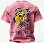 Minnesota Vikings Printed Unisex 100% Pure Cotton 100% pure cotton Washed T-Shirt