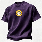 Pittsburgh Steelers Printed Unisex 100% Pure Cotton Washed T-Shirt