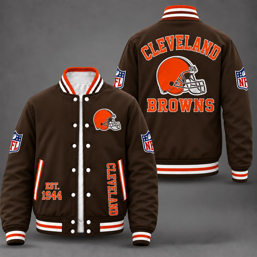 Cleveland Browns Brown Varsity Jacket