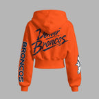 Denver Broncos Zip-up hooded jacket and elastic-waist pants set | NFL