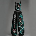 Demon Slayer Top & Elasticated Trousers Two-Piece Set