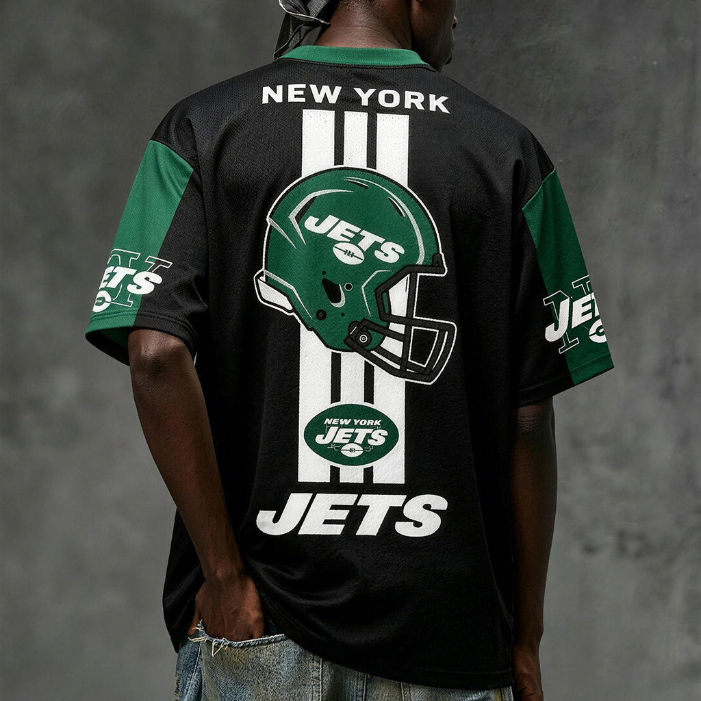 New York Jets Retro Helmet Graphic Jersey Shirts