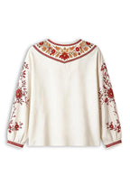 Women's Kansas City Chiefs Floral Printed V-Neck Long Sleeve Shirt