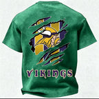 Minnesota Vikings Printed Unisex 100% Pure Cotton 100% pure cotton Washed T-Shirt