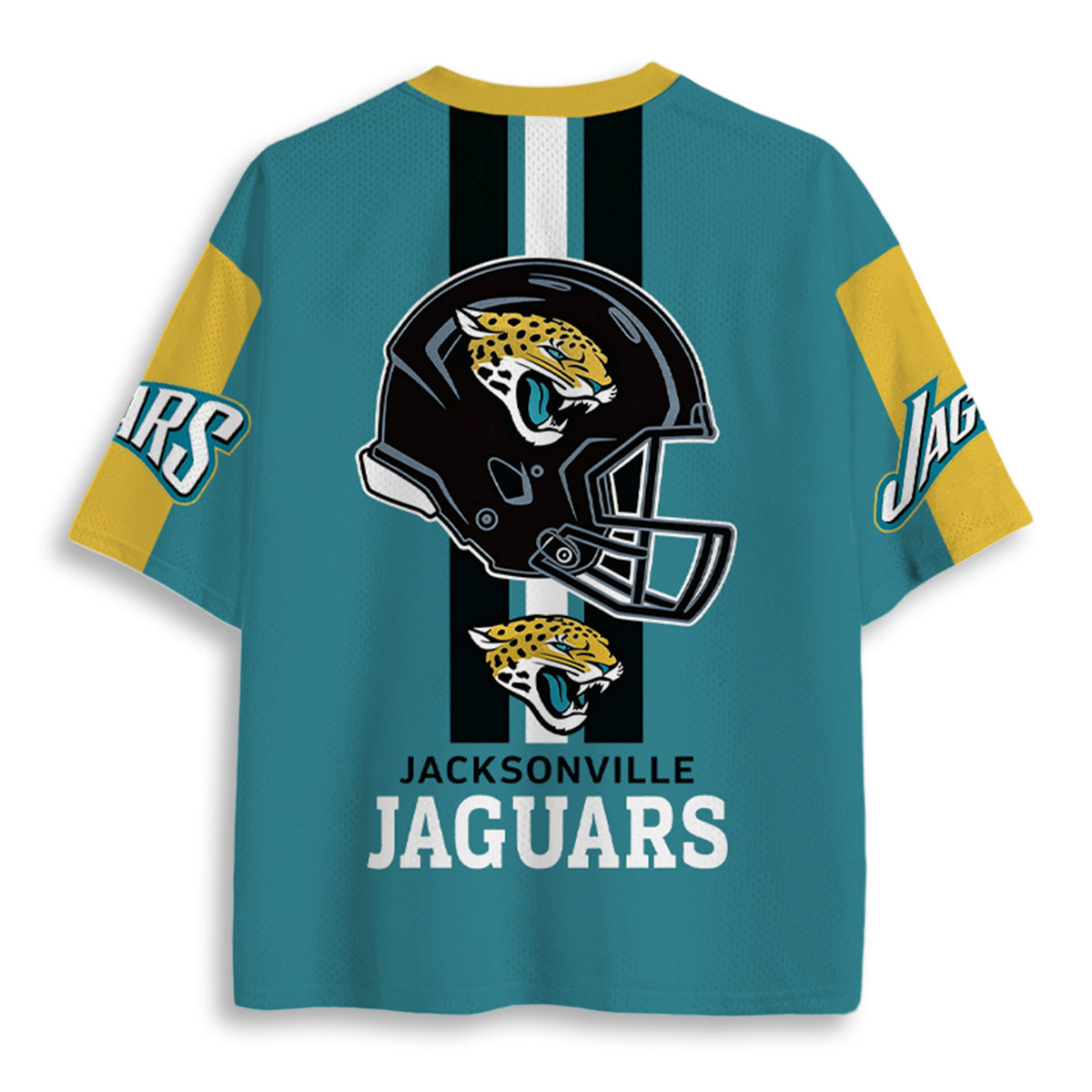 Jacksonville Jaguars Helmet Back Print Jersey Shirts