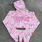Pokémon Women's Cropped Hoodie & Thong Sets