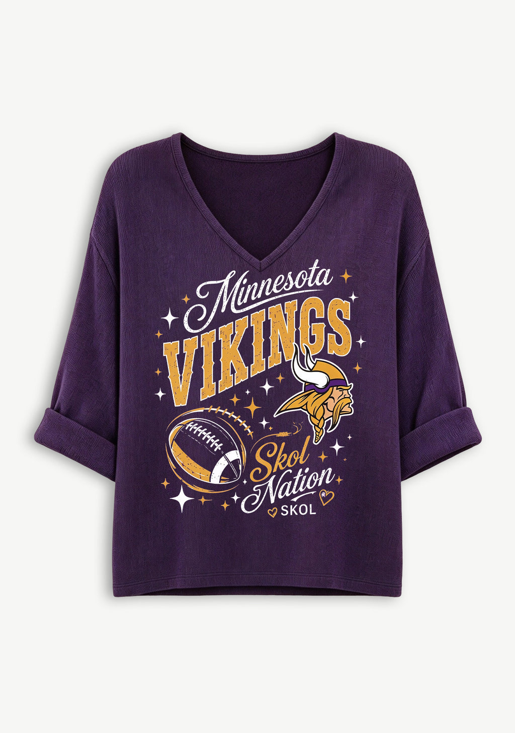 Women Minnesota Vikings Long Sleeve Game Day Shirt