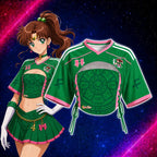 “Sailor Moon” Mesh Short-Sleeve Tube Top Set