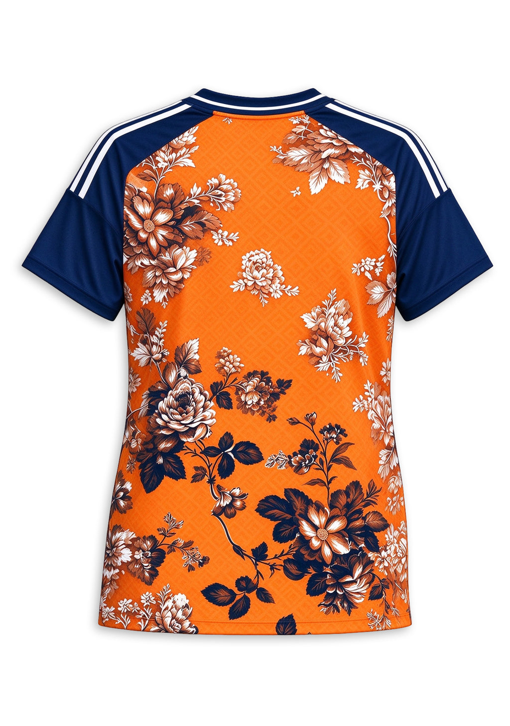 Women's Denver Broncos Floral V-Neck T Shirt